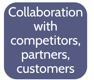 Paradigm change with the Digital transformation: from binary relationship with other companies either competition or collaboration to coopetition and Customer change to a Network interactions