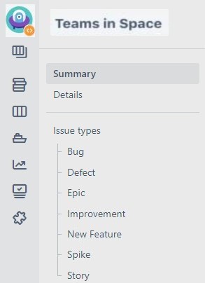 Jira Project configuration menu part 1